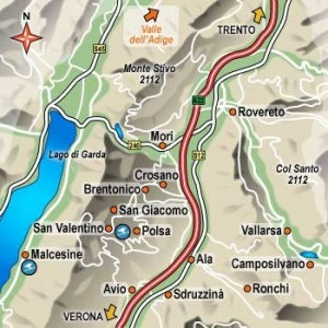 Cartina di Brentonico